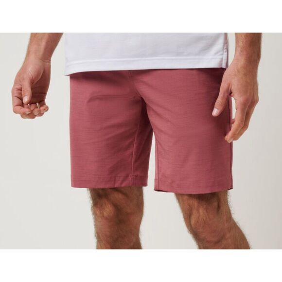 Travis Mathew Travel Year Shorts Men 34 RoanRouge Golf Stretch Performance NWT - Picture 11 of 16